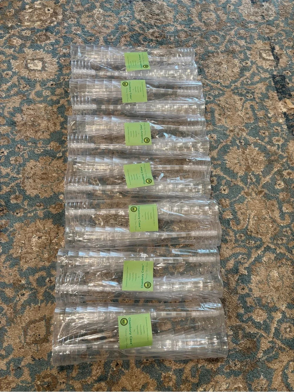84 Plastic Champagne Flutes, 6 ounce, Shatterproof for Weddings & Events